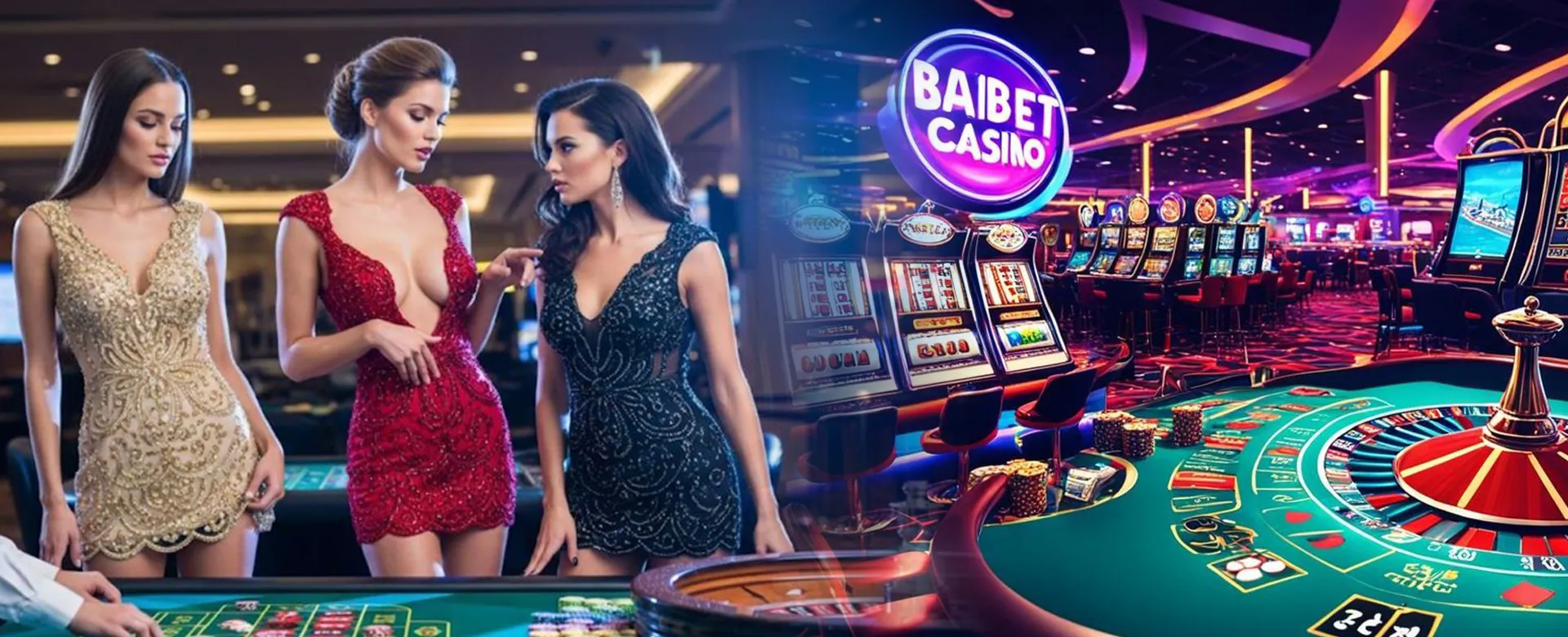 Dynamic Live Casino background with exciting games