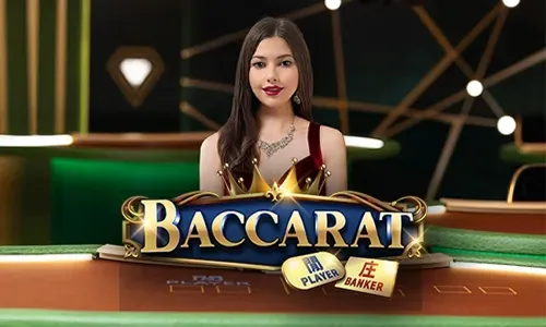 Live Baccarat table with dealer